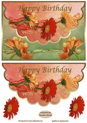 Beautiful Floral Scalloped Edge Topper