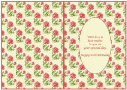Happy 80th Birthday Insert