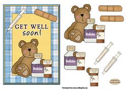 Get Well Soon Decoupage Topper 1