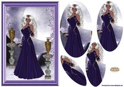 Lady in Purple Pyramid Topper