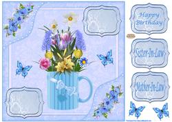 Butterflies Birthday Decoupage Topper