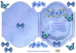 Pretty Butterflies Quick Decoupage Card