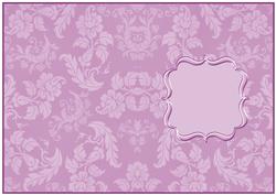 Pink Floral Patterned Birthday Insert