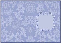 Pretty Blue Patterned Birthday Insert 1
