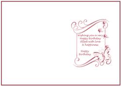 Pretty Antique Red Butterfly Insert1