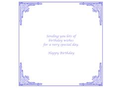 7.5 x 7.5ins Blue Insert