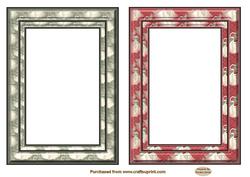 Christmas 2 x card front frames