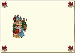 Vintage Carol Singers Christmas Insert1