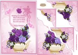 Pretty Flowers Scalloped Edge Topper