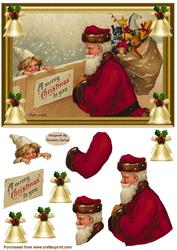 Christmas Bells Decoupage Topper