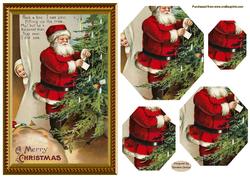 Christmas Tree Pyramid Card Front