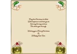 Christmas Blessings 8x8ins Insert