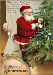 A4 Peek a Boo Christmas Quick Card