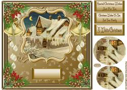 Vintage White Christmas Topper