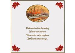 A Christmas Scene 8x8ins Insert