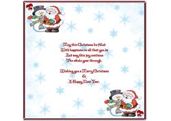 Santa & Snowman 8x8ins Insert