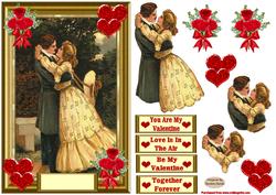 Be My Valentine Decoupage Topper
