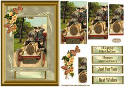 A Day Out in the Country Pyramid Card Front