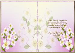 Pretty Floral Mother Insert