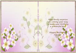 Pretty Floral Nanna Insert