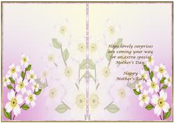 Pretty Floral Mother's Day Insert