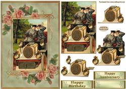 A Day in the Country Decoupage Card Front