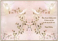 Happy Birthday Floral Insert1