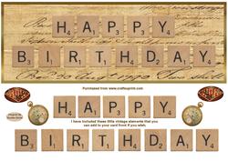 Happy Birthday Large Dl Card Front