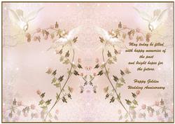 Happy Golden Wedding Anniversary Insert