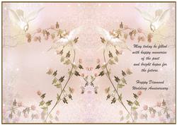 Happy Diamond Wedding Anniversary Insert
