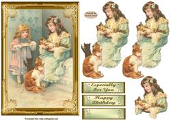 You Are So Cute Decoupage Card Front