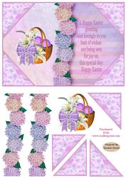 Easter Blessings Decoupage Card Front