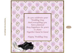 To the Happy Couple 8 X8ins Insert 3