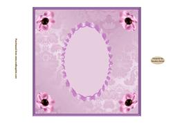 Pretty Pink Flowers 7 x 7ins Insert 1