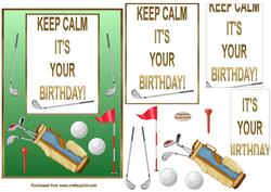 Keep Calm Its You Birthday Card Front