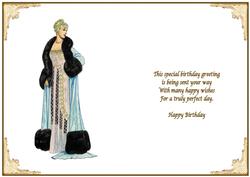 Lady of Style Birthday Insert