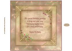 Pretty 8 x 8ins Insert 1