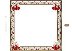 Vintage Christmas 8 x 8ins Insert 1