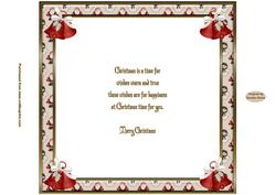 Vintage Christmas 8 x 8ins Insert 2