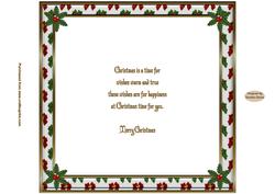 A Merry Christmas 8 x 8ins Insert