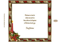 Christmas Poinsettia 8 x 8ins Insert 1
