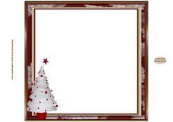 Santa in the Snow 8 x 8ins Vintage Insert 3