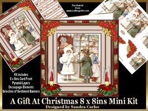 A Gift at Christmas 8 x 8ins Mini Kit