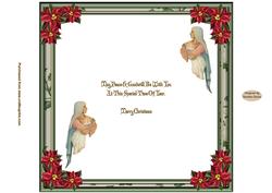 A Child is Born 8 x 8ins Insert 1