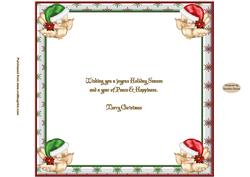 Cosy Christmas Owls 8 x 8ins Insert
