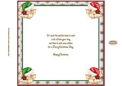 Cosy Christmas Owls 8 x 8ins Insert 2