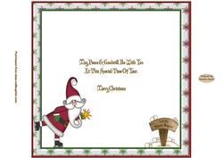 Santa & Rudolf 8 x 8ins Insert