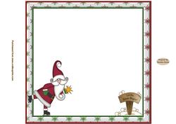 Santa & Rudolf 8 x 8ins Insert 3