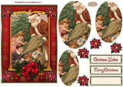 Christmas is Here Pyramid Quick Card Front