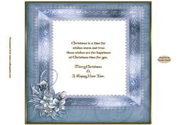 A Winter Wonderland 8 x 8ins Insert.